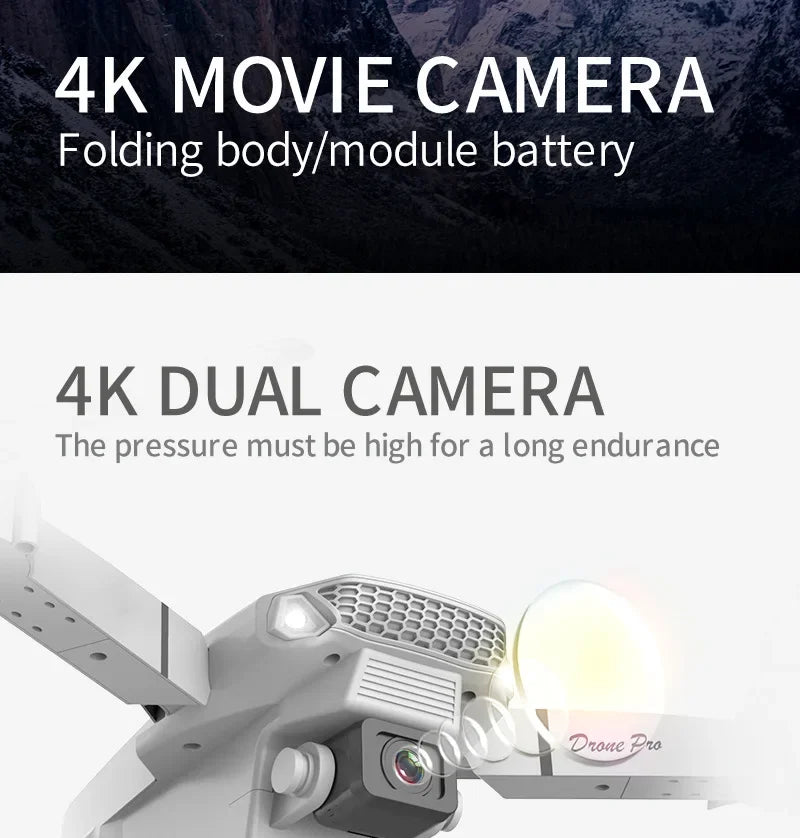 2025 E88 Pro WiFi FPV Drone - Single/Dual 4K/1080P Camera, Wide-Angle HD, Altitude Hold, Foldable Quadcopter RC Helicopter Toy